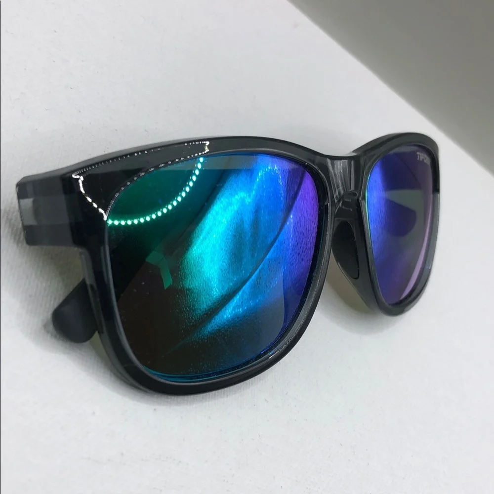Tifosi Optics Swank Sunglasses Semi Sheer Smoke Frame Mirror Sunglasses UNISEX